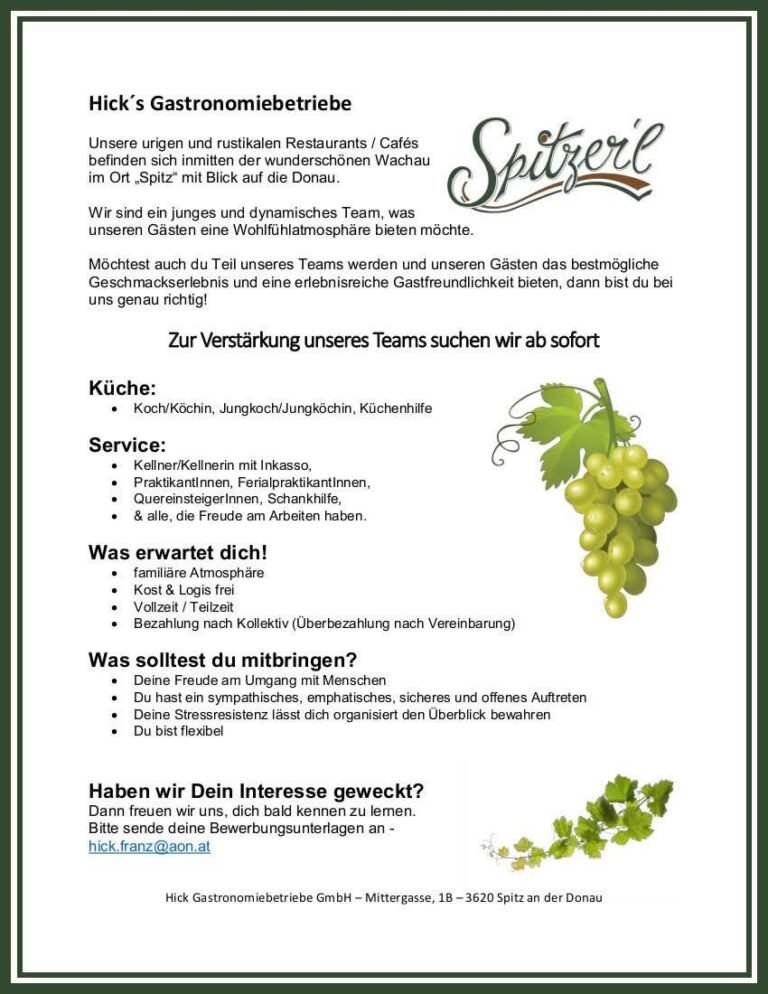 Mehr über den Artikel erfahren Wir suchen DICH!